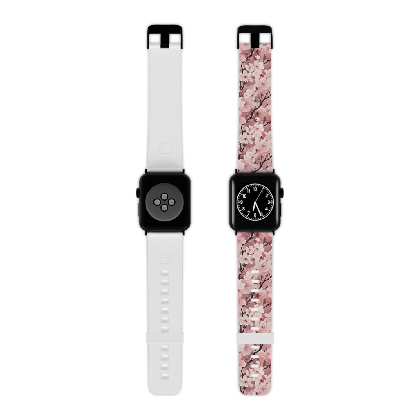Cherry Blossom Floral Apple Watch Band - Elegant Design.