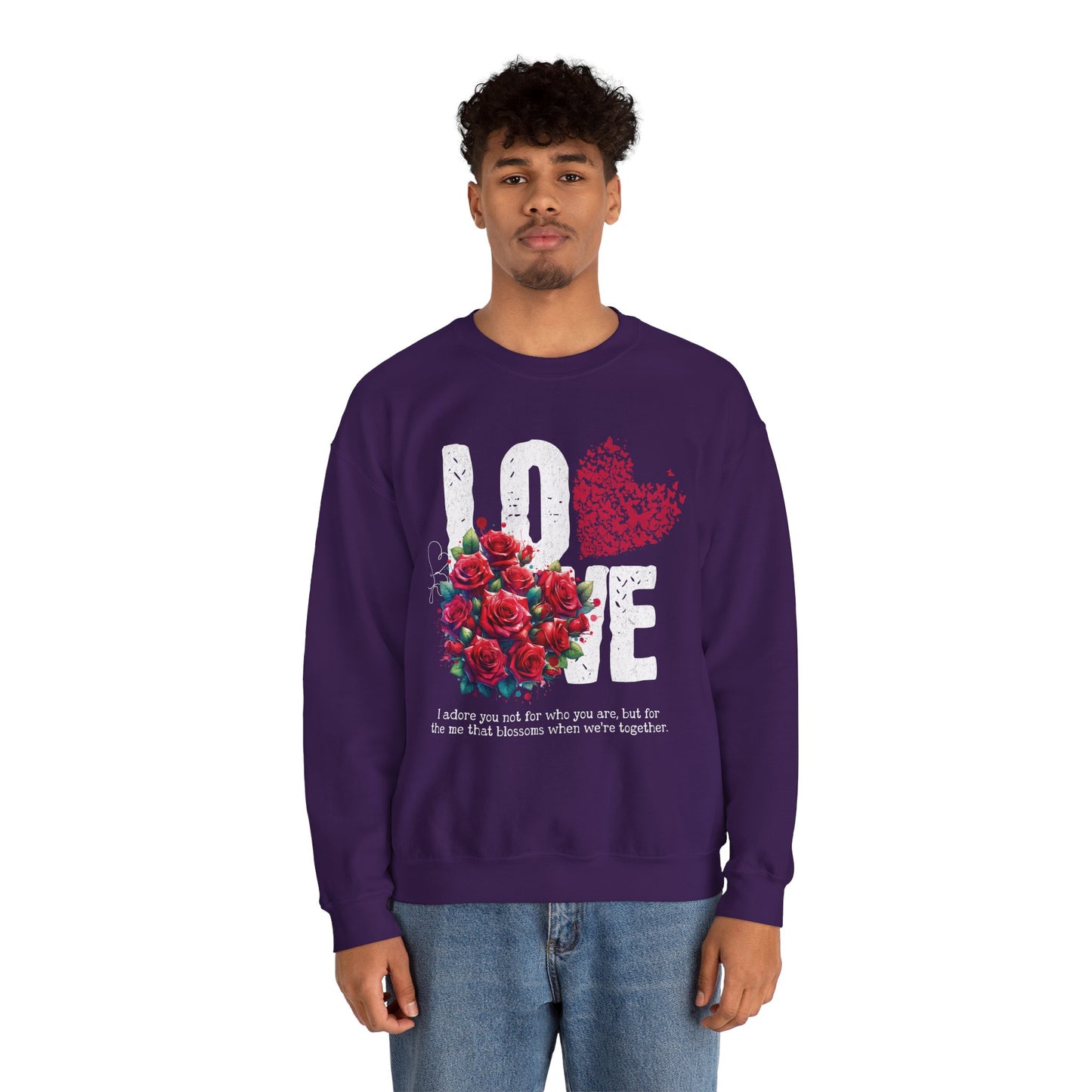 LOVE Always Unisex Heavy Gildan Blend™ Crewneck Sweatshirt.