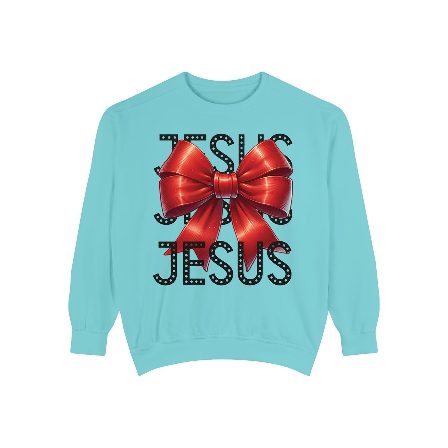 JESUS Charm Unisex Garment-Dyed Sweatshirt