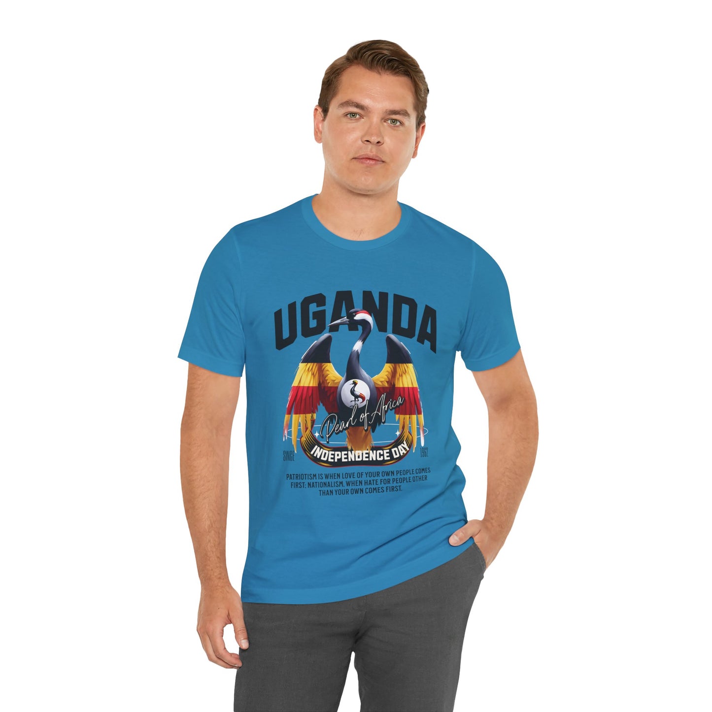 Uganda Independence Day Unisex Jersey Short Sleeve Tee