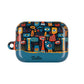 Personalized Abstract Eye Pattern AirPod Case — Colorful Tribal Graphic with Custom Text/Name