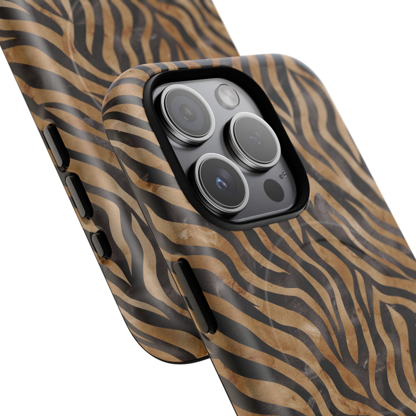 Tough Magnetic iPhone Case with Zebra Print, Stylish Protection for iPhones, Unique iPhone Accessory, Gift for Animal Lovers]