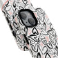 Heart Scribbles Tough Magnetic MagSafe®Case - Cute, Stylish, Gifts for Her, Love, Valentine's Day,  iPhone® 13, 14, 15, 16, 17, Pro, Pro Max, Plus Cases.