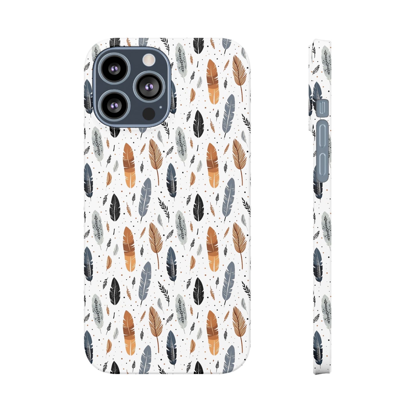 Whispering Feathers Slim Phone Cases for iPhone,  with Packaging a Gift for Her and Gift for Him.