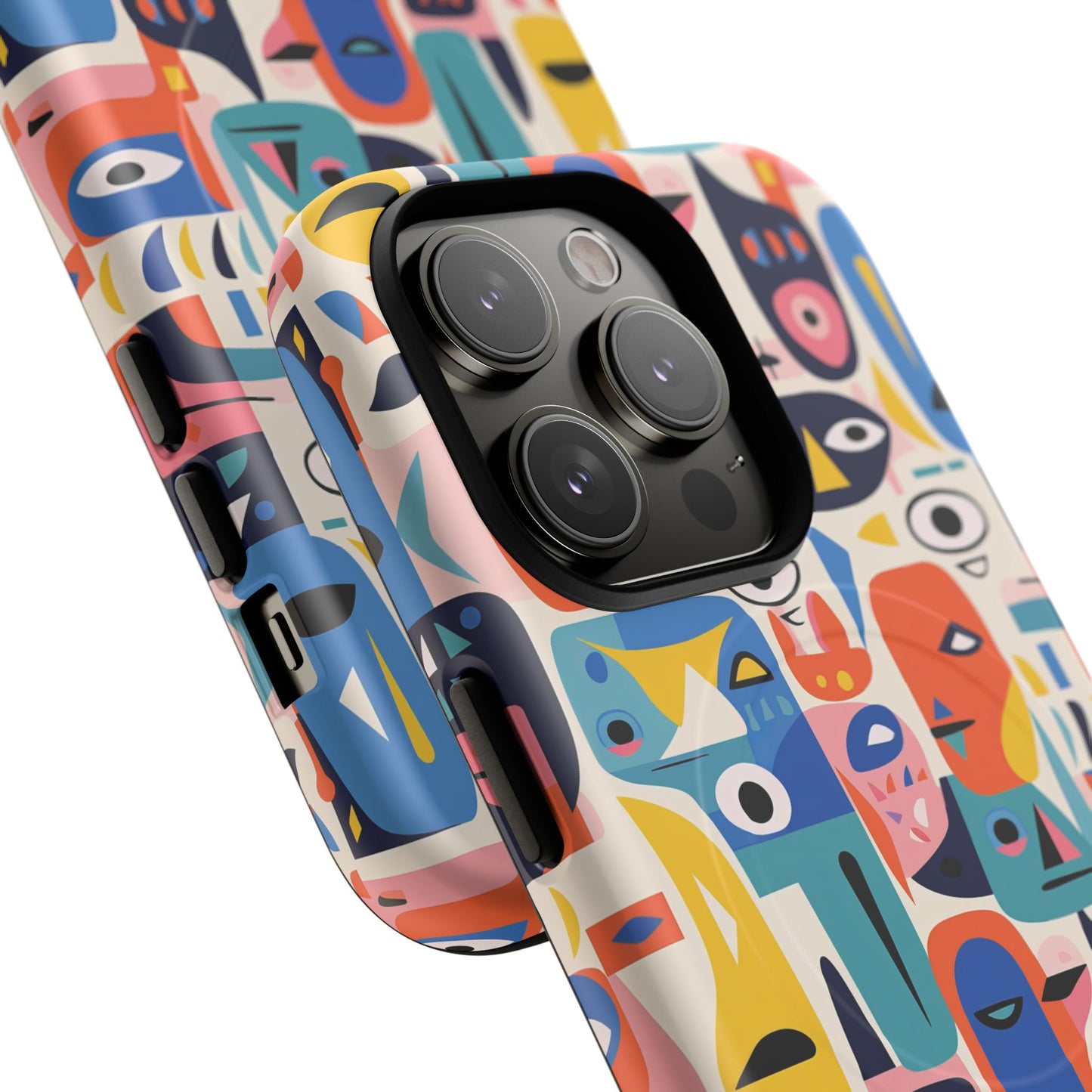 Vibrant Phone Case,  Magnetic iPhone Cover, Colorful Abstract Protection, Trendy Gift, Unique Tech Accessory, Art Phone Case