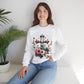 Faith and Floral Cross Unisex Heavy Gildan Blend™ Crewneck Sweatshirt.