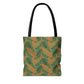 Brown Tropical Bliss Tote Bag