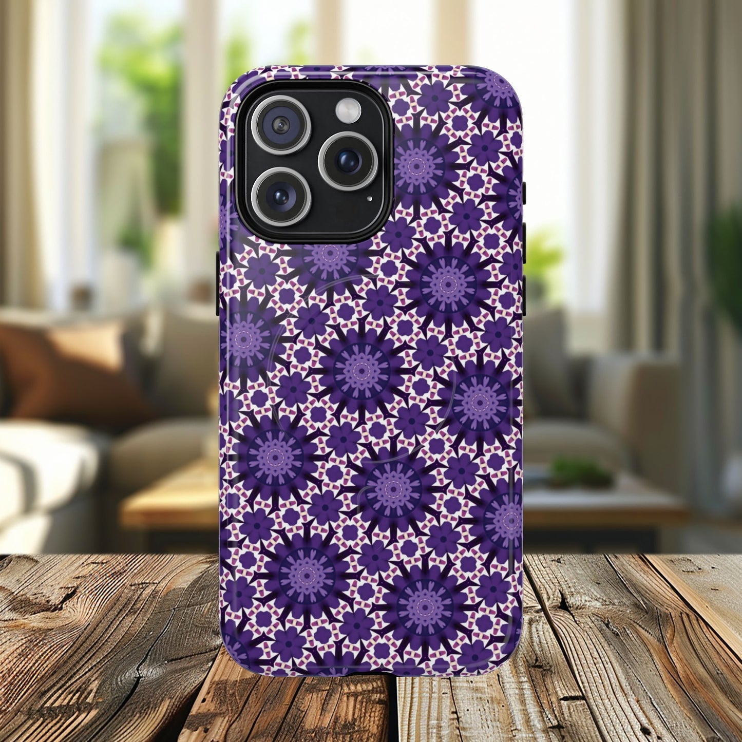 Twilight Petal Mirage Magnetic iPhone Cases, Unique Floral Designs, Tough Protection, Gift for Her, iPhone Accessories, Custom Cases