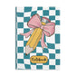 Teal Checkered Charm A Hardcover Notebook (PY)