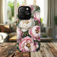Floral Peonies Tough Magnetic Phone Cases, Durable Floral Phone Cover, Chic Flower Case, Stylish Phone Protector, Gift for Her