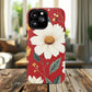 Floral Fusion Tough Magnetic Phone Case | Flower Design, Durable Protective Cover, Gift for Her, Spring Style, Unique Phone Accessory.