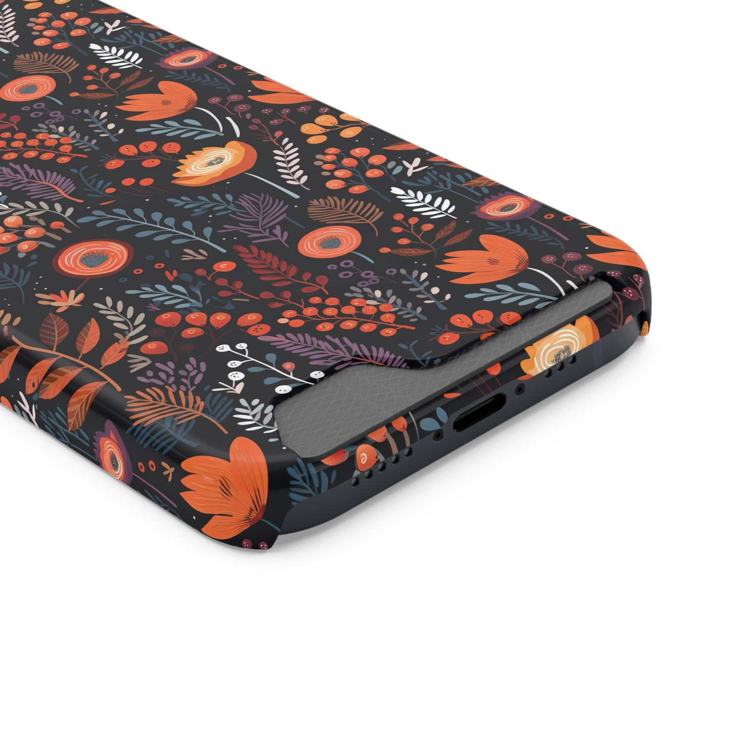 Autumn Bloom Samsung and iPhone Case With Card Holder