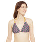 Pink Tropical Bliss Strappy Triangle Bikini Top (AOP)- (PY)