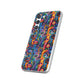 Psychedelic Visions Flexi iPhone and Samsung Case - Colorful Abstract Design.