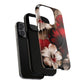 Crimson Noir Tough iPhone Magnetic Cases, Tough iPhone Protector, Stylish Floral Design, Gift for Her, Floral Accessories
