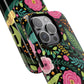 Personalized Floral Fantasy Tough Magnetic iPhone Cases- a Gift for Gardeners, Mother's Day, Birthday Gift, Anniversary Gift, Presents