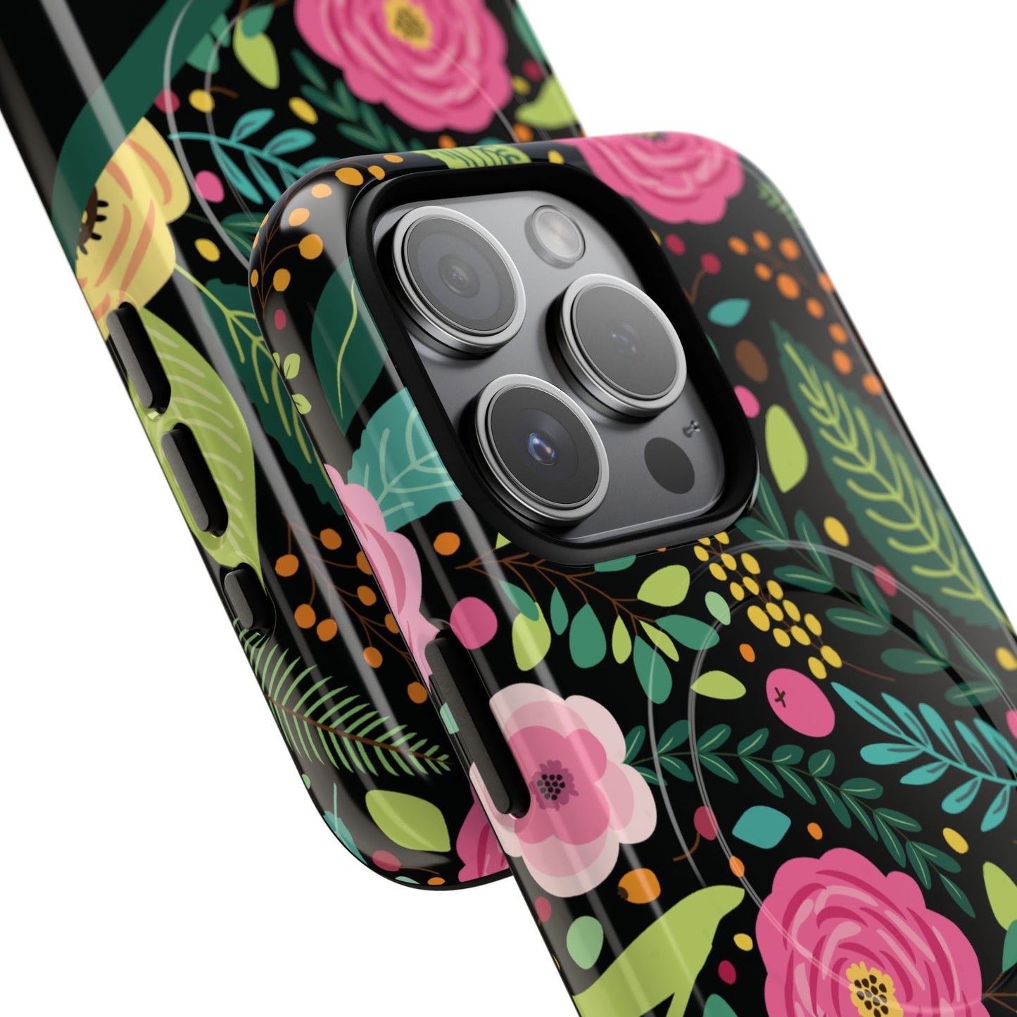 Personalized Floral Fantasy Tough Magnetic iPhone Cases- a Gift for Gardeners, Mother's Day, Birthday Gift, Anniversary Gift, Presents