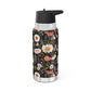 Blossom Elegance: Noir Garden Gator Tumbler, 32oz