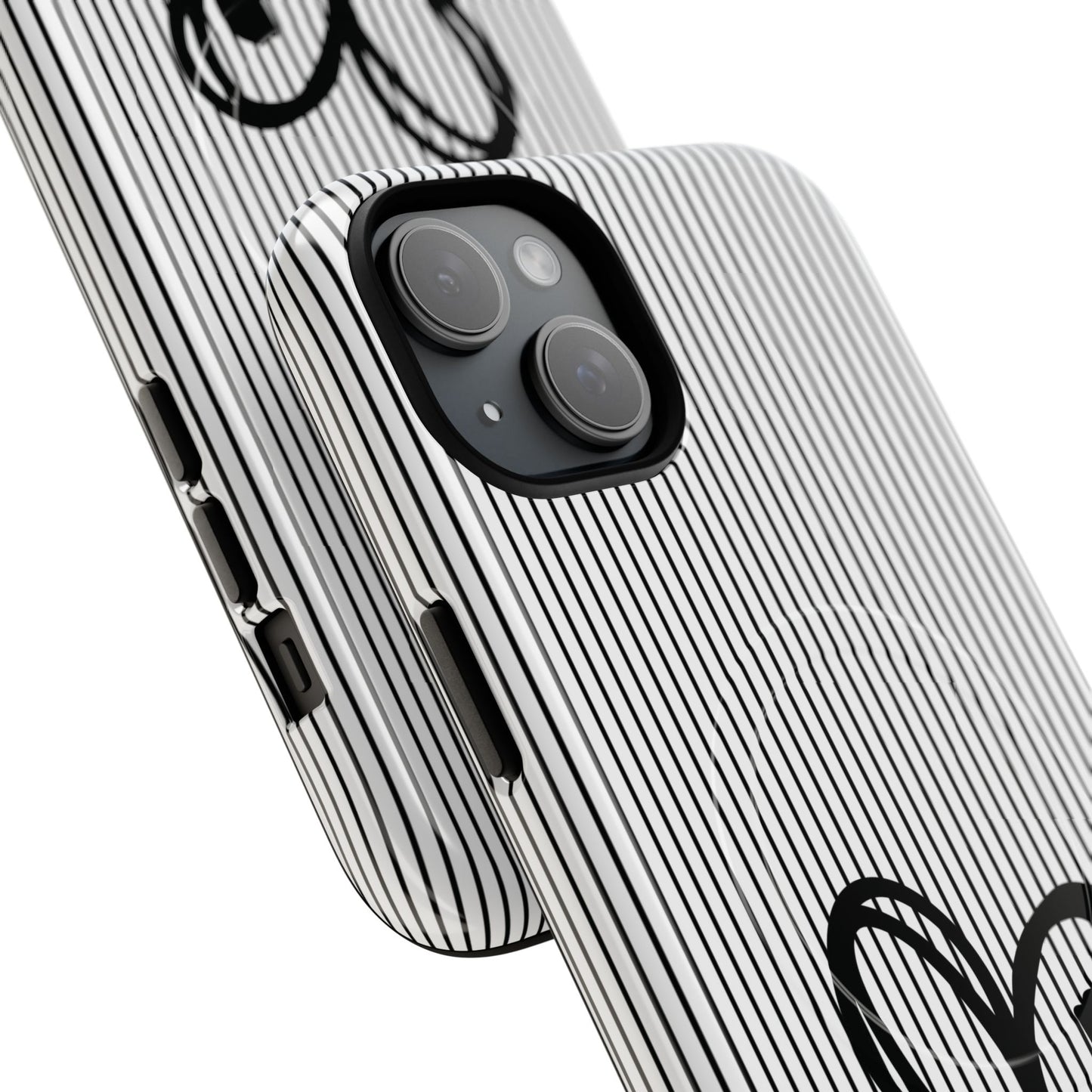 Tough Magnetic Phone Case with Heart & Cross Design, Durable Phone Cover, Unique Gift for Her, Stylish Accessory, Everyday Use
