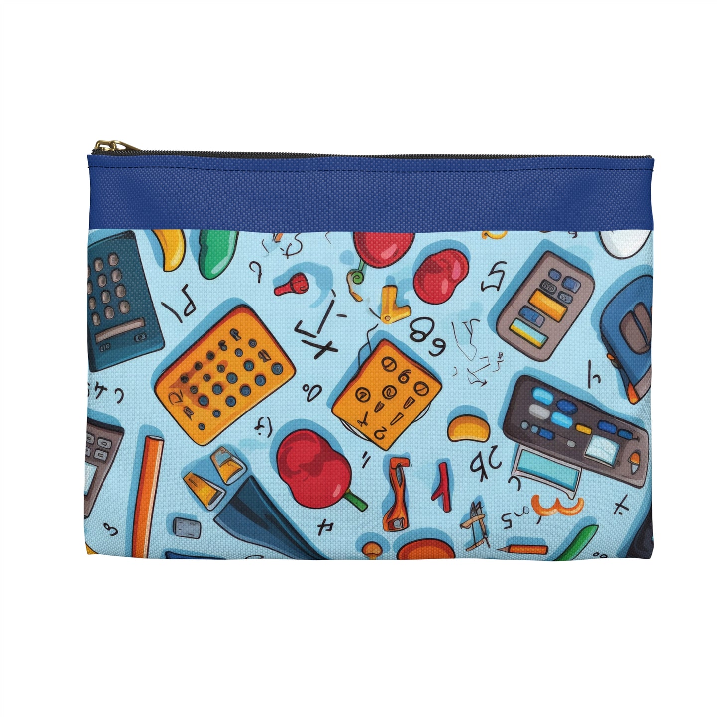 Blue Academic Adventures Accessory Pouch