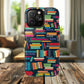 Colorful Book-Themed Phone Case, Literary Gift, Tough Magnetic Case, Book Lover’s Accessory, Phone Protection, Reading Enthusiast