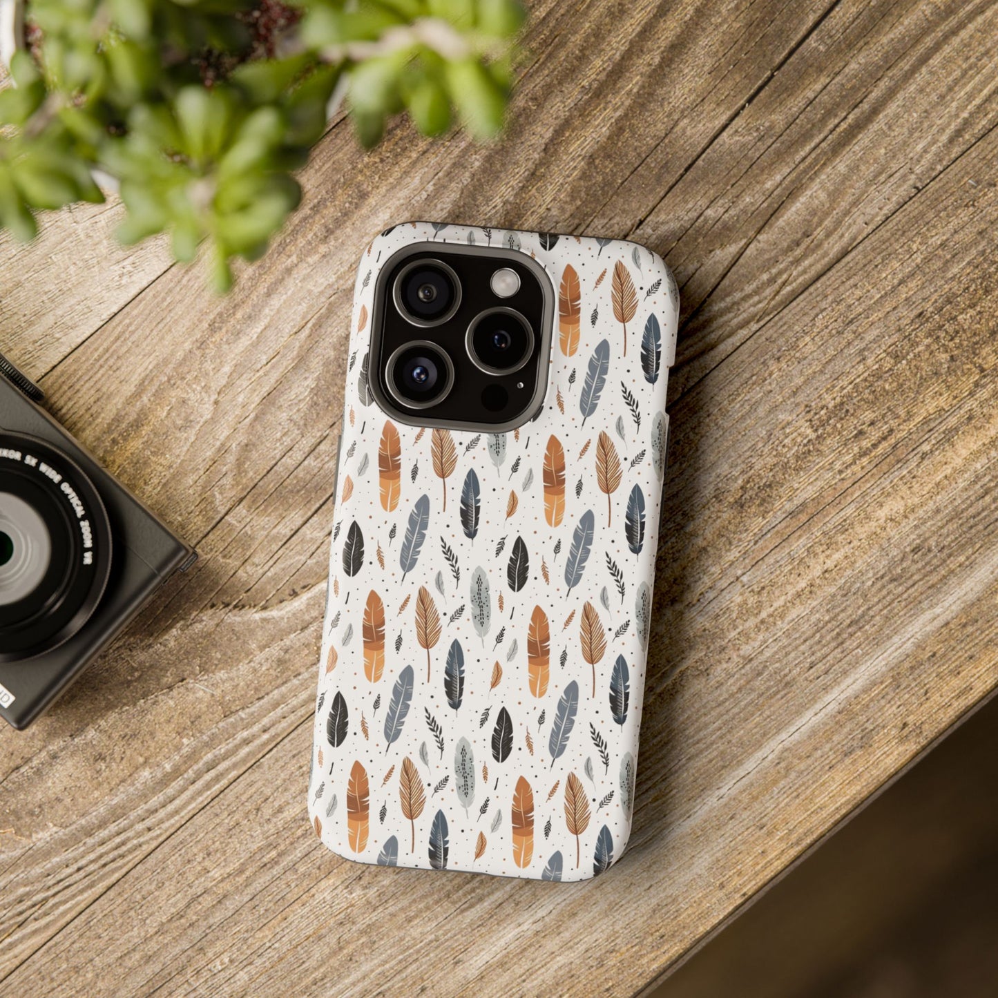 Whispering Feathers Magnetic Tough iPhone Cases