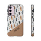 Personalized Whispering Feathers Tough Case — Dark Feather Protective Phone Case for Samsung & Google