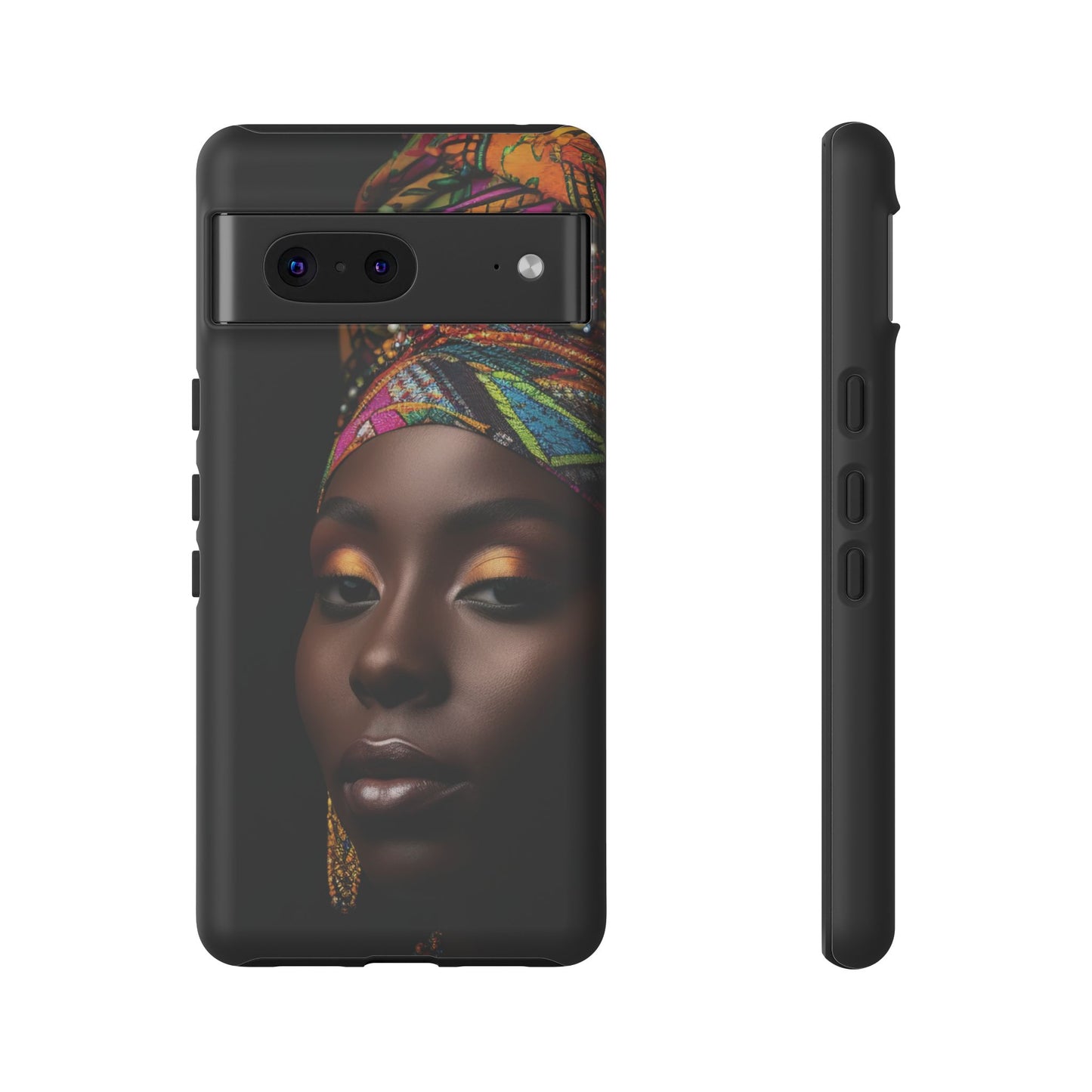 Regal Reflections: African Majesty Tough Google Pixel, iPhone and Samsung Cases.