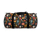 Whimsical Feline Garden Duffel Bag