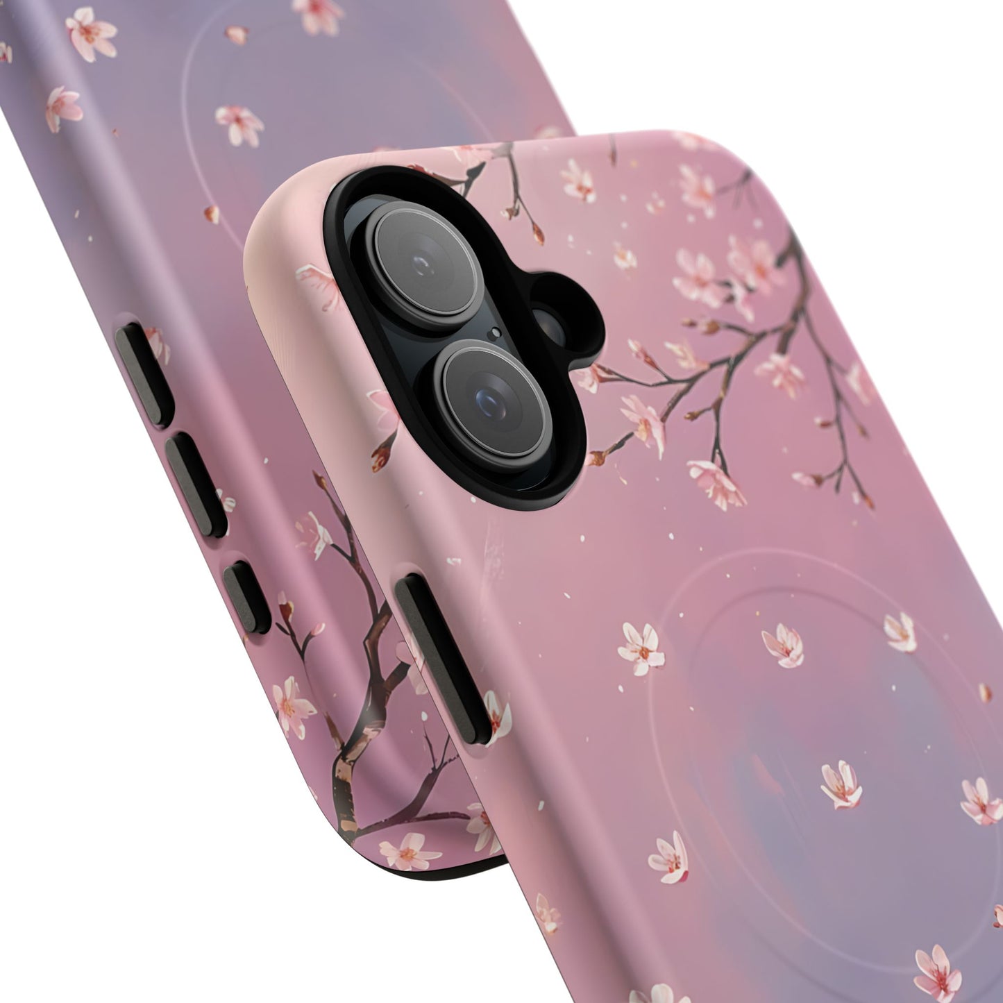 Tiny Cherry Blossom Floral Tough Magnetic Phone Cases, Durable Phone Cover, Floral Design Case, iPhone Protector, Cute Gift for Her