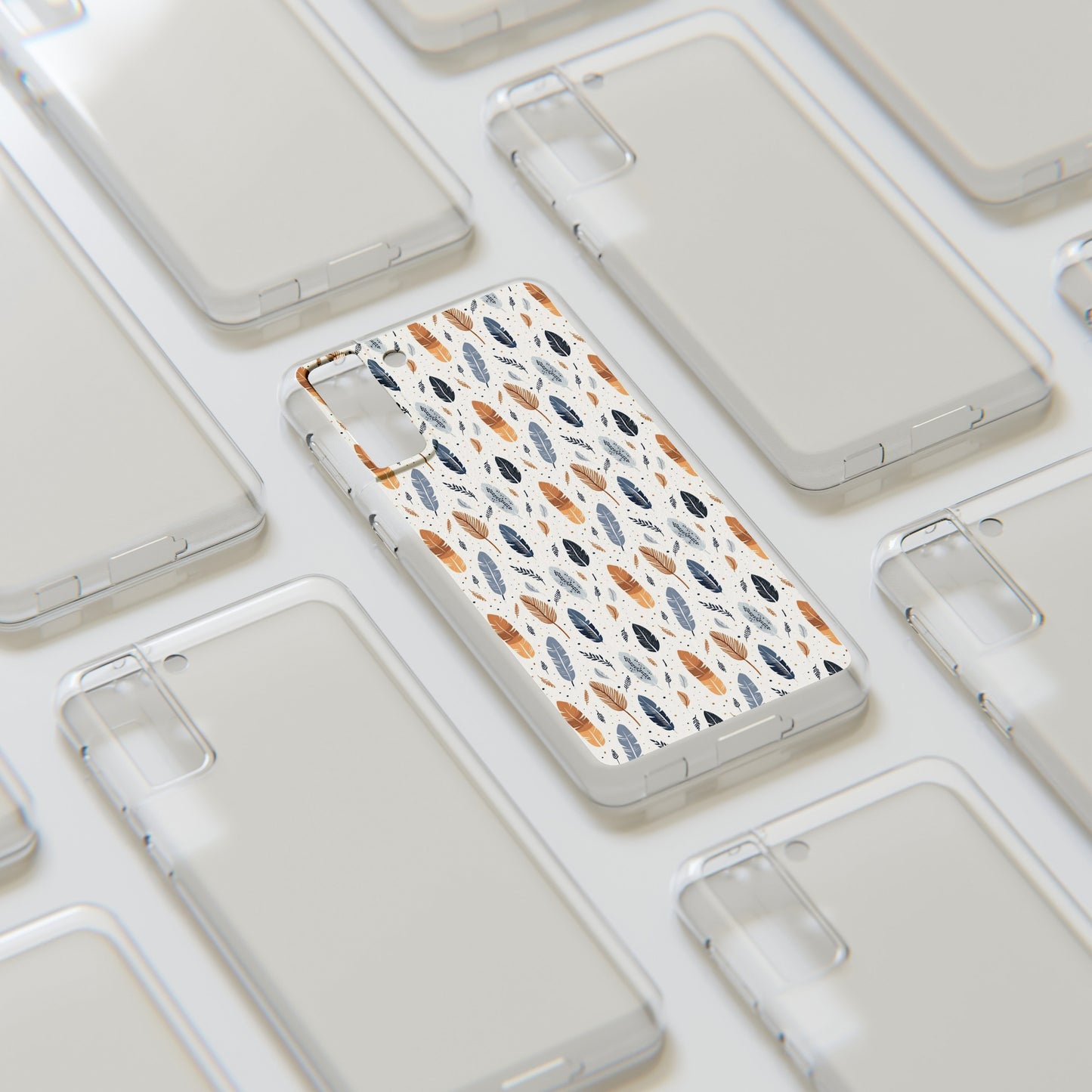 Whispering Feathers Soft iPhone, Google and Samsung Cases