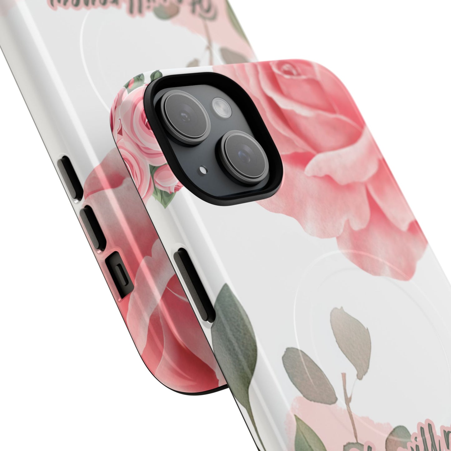 You will Renew your Strength Isaiah 40:11, Inspirational Gift, Tough iPhone Magnetic Case Scripture, Floral Bible Verse, MagSafe® iPhone®, iPhone 14, iPhone 15, iPhone 16, Pro, Pro Max, Plus.