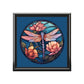 Dragonfly Floral Jewelry Box — Stained-Glass Style Trinket Keepsake