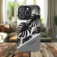 Personalized Monochrome Monstera Tropical Phone Case - Tough Magnetic MagSafe® Cases, Gifts for Nature Lovers, Stylish Phone Accessories, Gifts for Her.