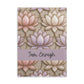 Personalized Stained Glass Lotus Blossom Hardcover Notebook — Custom Name and Affirmation Puffy Cover Journal.