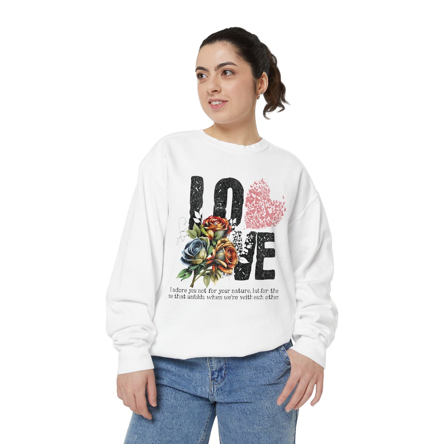 LOVE always Valentines Unisex Garment-Dyed Sweatshirt