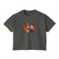 Patchwork Heart Women's Comfort Colors Boxy Tee