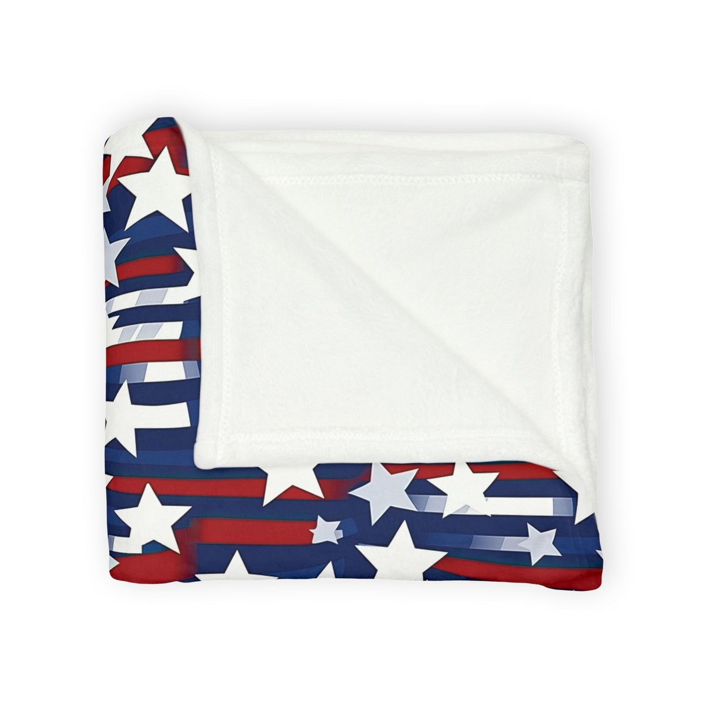 Patriotic Waves Soft Minky Blanket