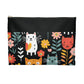 Whimsical Feline Garden Accessory Pouch