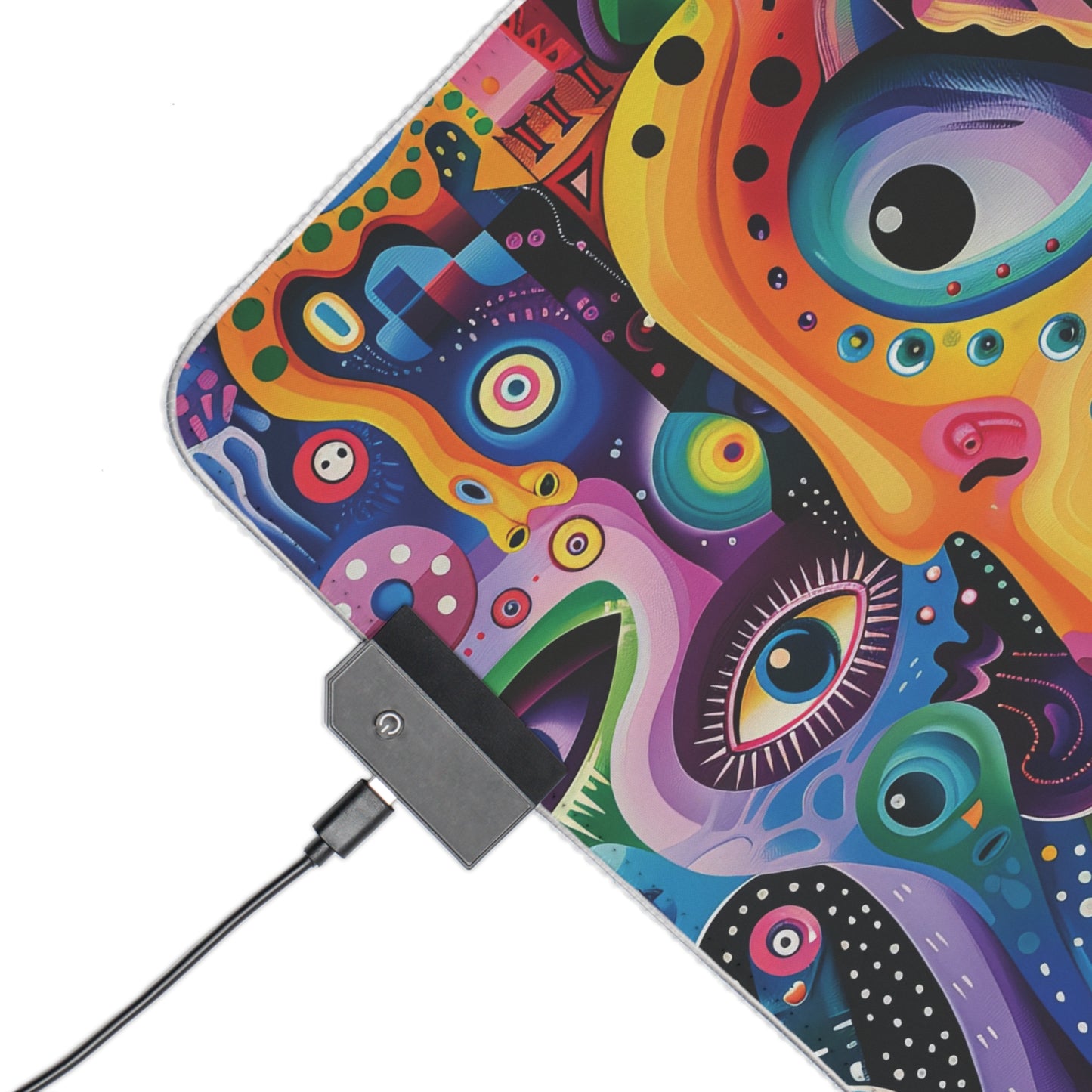 Psychedelic Visions LED Gaming Mouse Pad