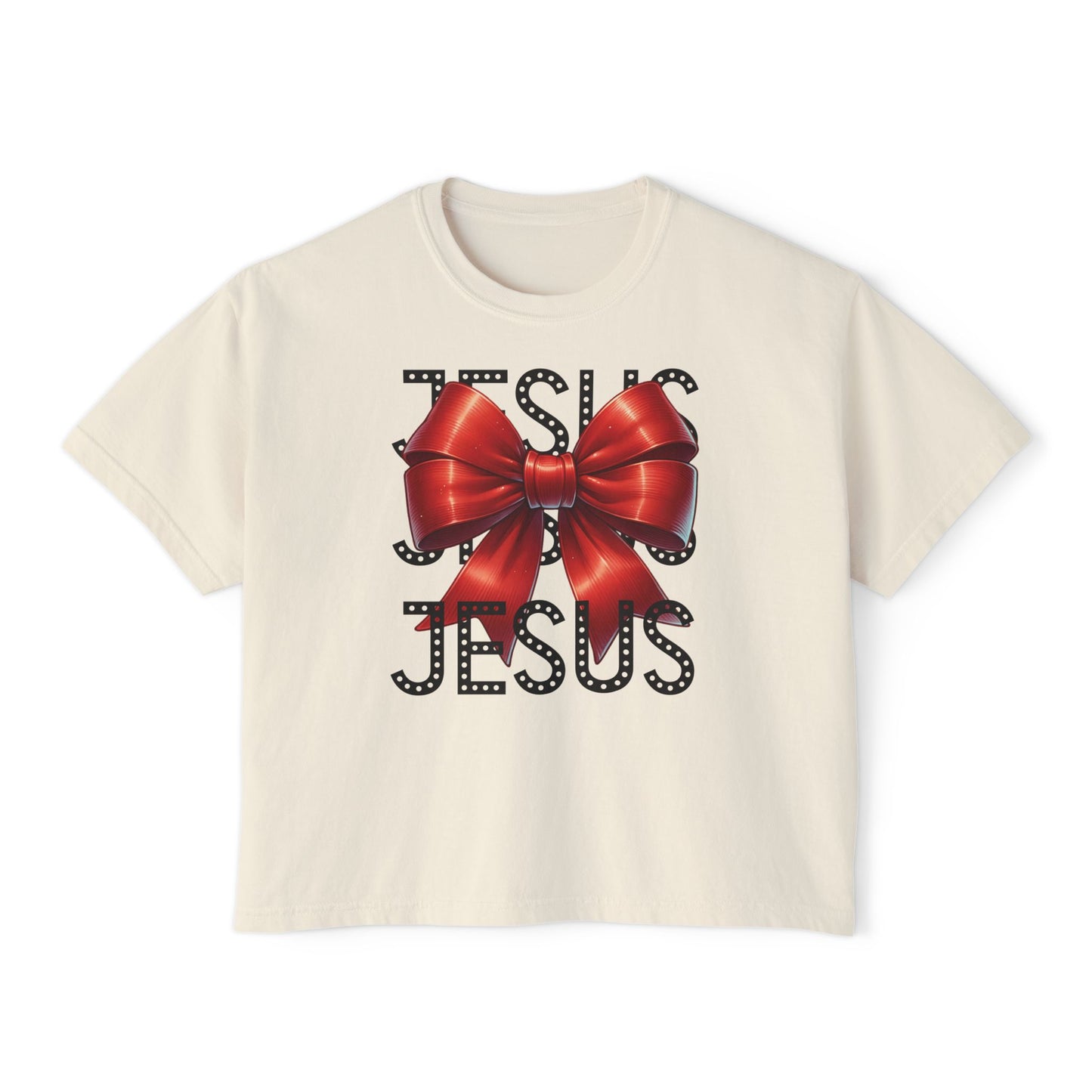 JESUS Women's Comfort Colors Boxy Tee