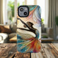 Artistic iPhone Case with Dancer Design, Tough Magnetic Case, Unique Gift for Dancers, Colorful iPhone Cover, Stylish Accessory.