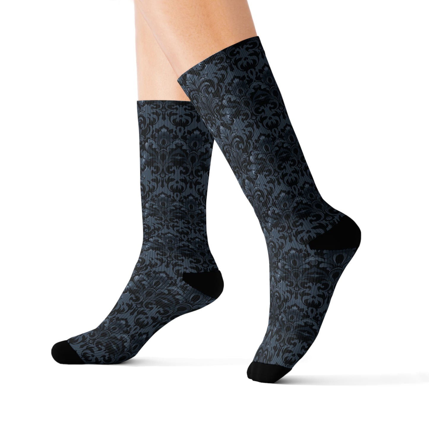 Opulent Dusk Sublimation Socks - High-Quality Comfort with Stylish Sublimated Print