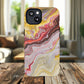 Colorful Red Marble iPhone Case, Tough Magnetic Cases, Stylish iPhone Protection, Unique Gift for iPhone Lovers, iPhone Accessories