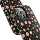Personalized Gold & Pink Confetti Tough Phone Case — Glitter Dot Protective Phone Cover