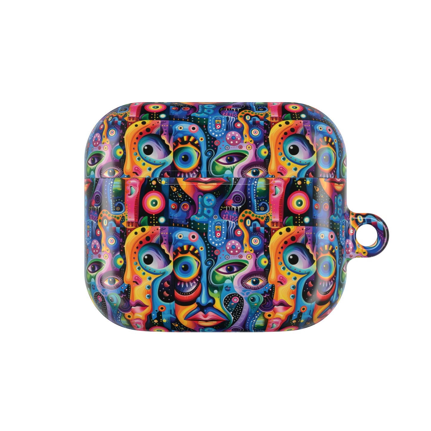 Psychedelic Visions Colorful Artistic AirPod Case - Unique Design for Music Lovers