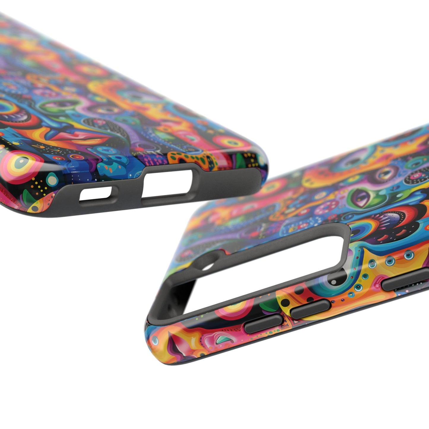Psychedelic Visions Vibrant Art iPhone and Samsung Phone Case - Stylish Tough Case for Artists & Creatives.