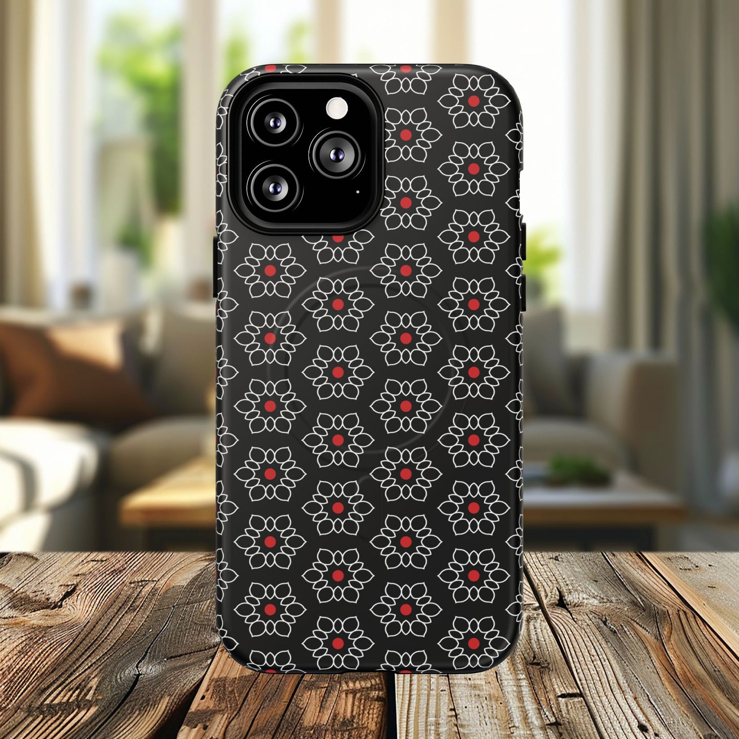 Floral Power Magnetic Tough iPhone Cover | Tough iPhone Cover, Floral Design, Custom iPhone Accessory, Gift for Her, iPhone Case