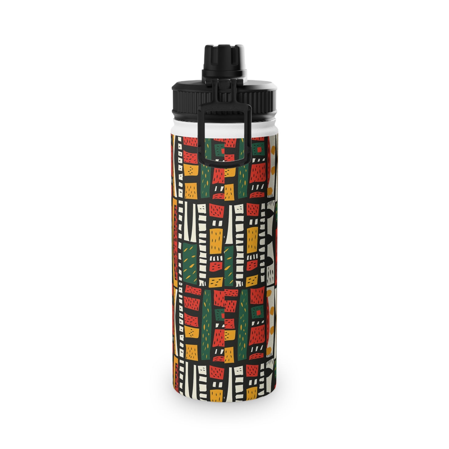 Tribal Harmony Stainless Steel Water Bottle, Sports Lid