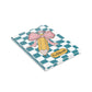 Teal Checkered Charm A Hardcover Notebook (PY)